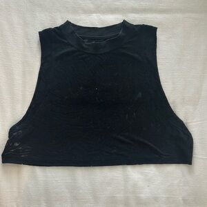 Lululemon Athletica Black All Yours Crop Tank